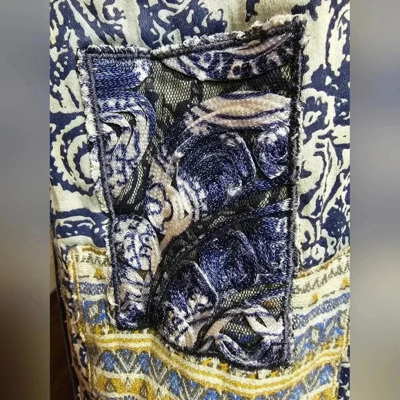 Grace In LA Skinny Jeans Patchwork Womens Size 26 - Picture 14 of 14